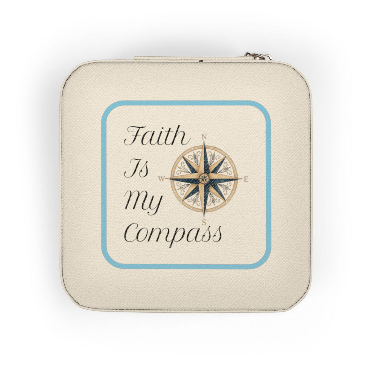 Faith Is My Compass Jewelry Travel Case