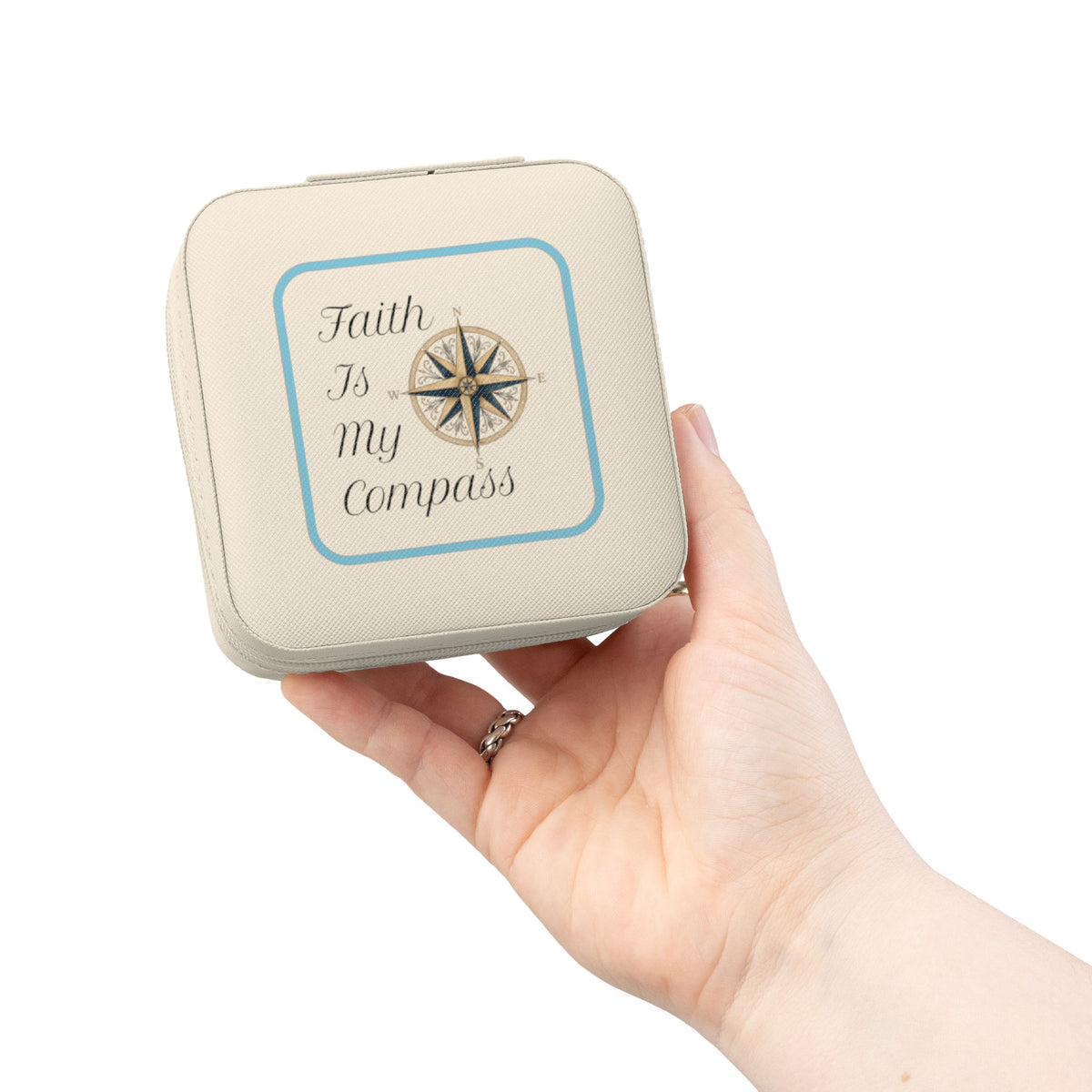 Faith Is My Compass Jewelry Travel Case