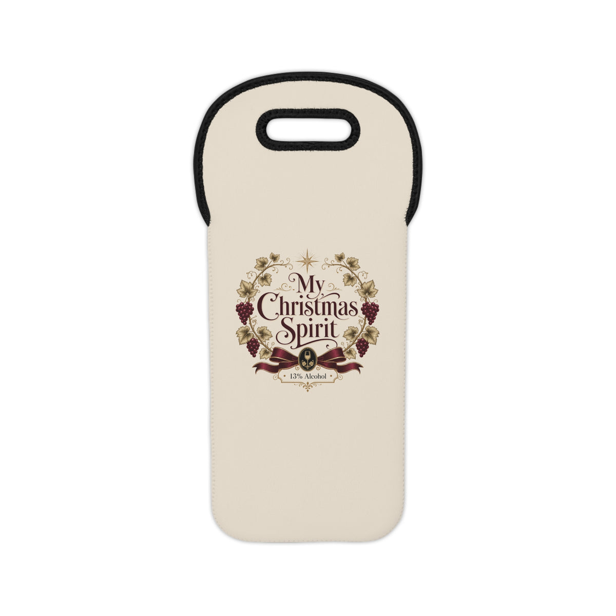 My Christmas Spirit Wine Tote Bag