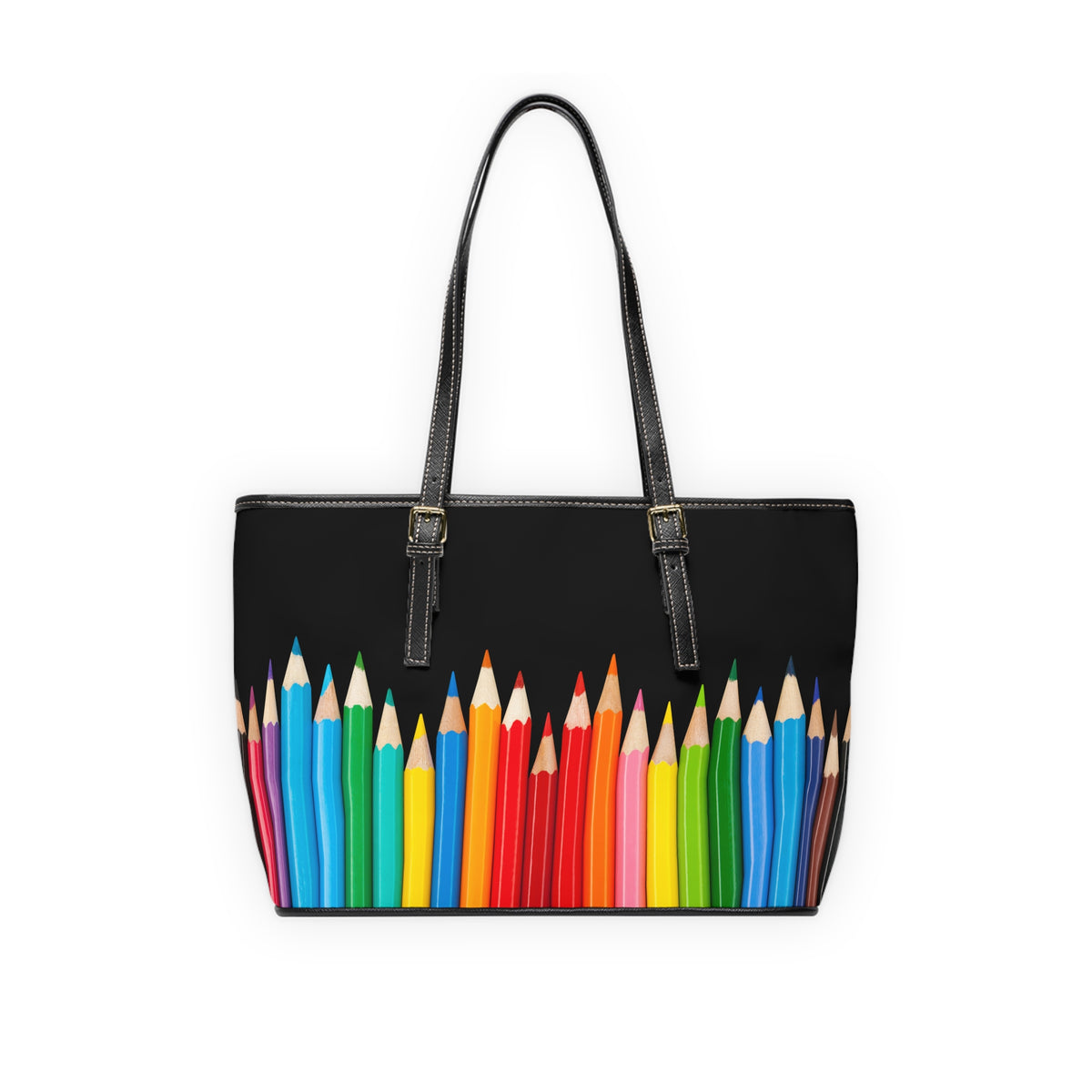 Colorful Colored Pencils Print Tote Bag |  Art Supplies