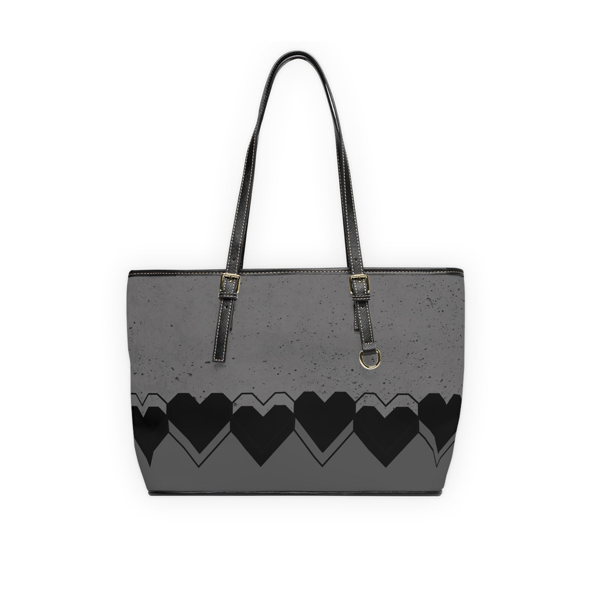 Heart Pattern PU Leather Shoulder Bag