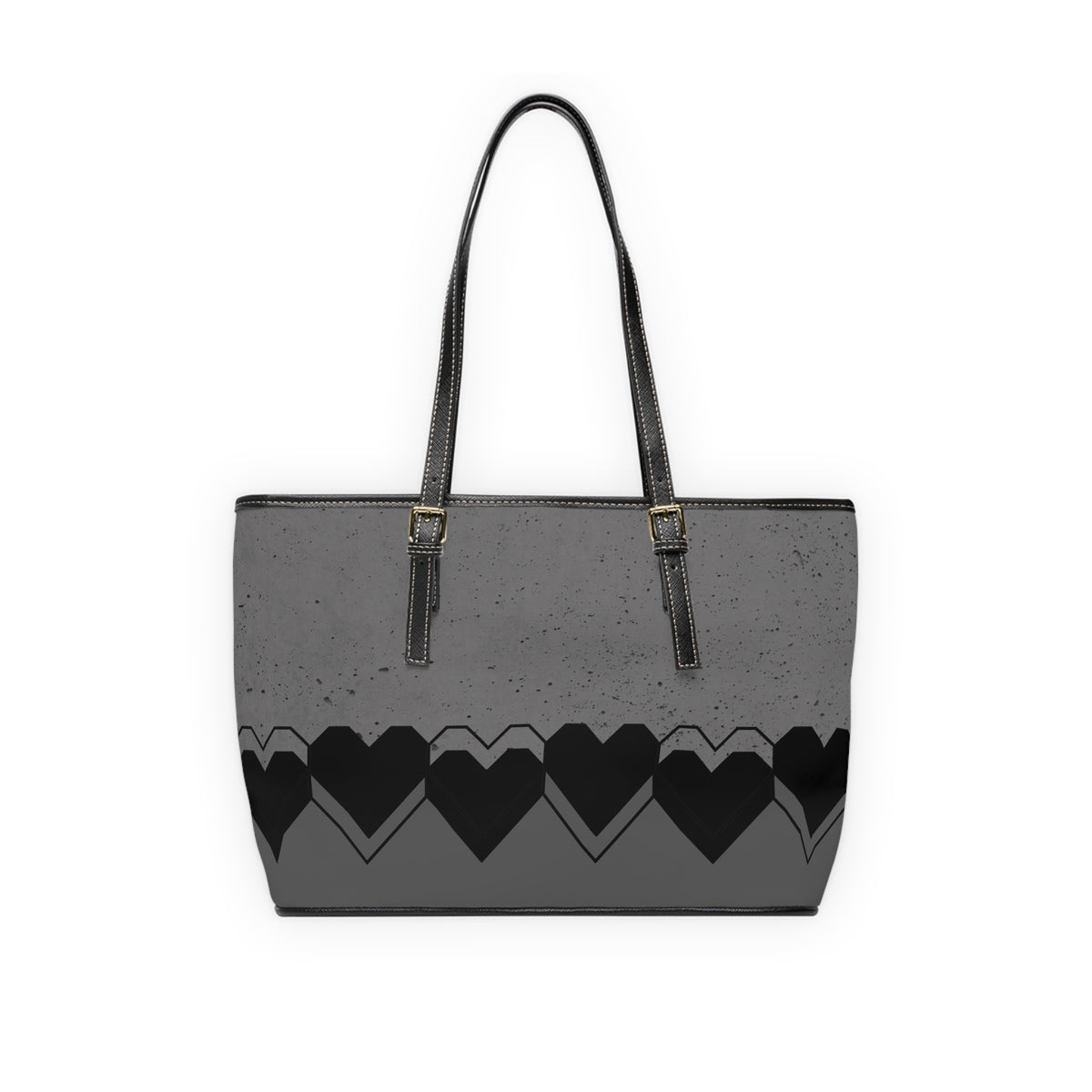 Heart Pattern PU Leather Shoulder Bag